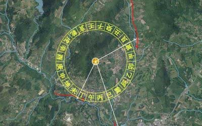 Les 24 montagnes et lignes de vide en Feng Shui